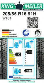 WT81 205/55 R16 91H