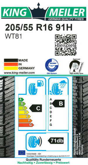 King-Meiler WT81 EU-Label