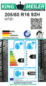 WT81 205/60 R16 92H